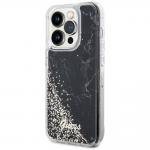 Carcasa Guess Liquid Glitter Marble compatibila cu iPhone 14 Pro, Negru 3 - lerato.ro