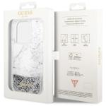 Carcasa Guess Liquid Glitter Marble compatibila cu iPhone 14 Pro, Alb 9 - lerato.ro