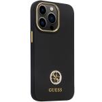 Carcasa Guess Silicon Logo Strass 4G compatibila cu iPhone 13 Pro / 13, Negru 5 - lerato.ro