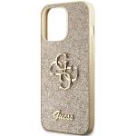 Carcasa Guess Glitter Script Big 4G compatibila cu iPhone 13 Pro / 13, Gold 7 - lerato.ro