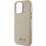 Carcasa Guess Glitter Glossy Script compatibila cu iPhone 15 Pro, Gold 7 - lerato.ro