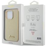 Carcasa Guess Glitter Glossy Script compatibila cu iPhone 15 Pro, Gold 9 - lerato.ro