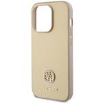Carcasa Guess 4G Logo Metal Strass compatibila cu iPhone 15 Pro Max, Gold 7 - lerato.ro