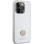 Carcasa Guess 4G Strass Metal Logo compatibila cu iPhone 15 Pro, Silver 5 - lerato.ro
