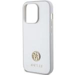 Carcasa Guess 4G Strass Metal Logo compatibila cu iPhone 15 Pro, Silver 7 - lerato.ro