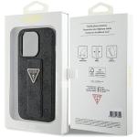 Carcasa Guess Grip Stand 4G Triangle Strass compatibila cu iPhone 15 Pro, Negru 10 - lerato.ro