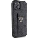Carcasa Guess Grip Stand 4G Triangle Strass Logo compatibila cu iPhone 15, Negru 5 - lerato.ro