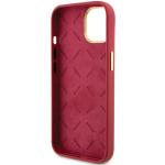 Carcasa Guess Silicone Script Metal Logo and Frame compatibila cu iPhone 15, Rosu 8 - lerato.ro