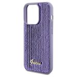 Carcasa Guess Sequin Script Metal compatibila cu iPhone 13 / 13 Pro, Mov 7 - lerato.ro