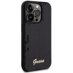 Carcasa Guess Sequin Script Metal compatibila cu iPhone 13 Pro Max, Negru 5 - lerato.ro