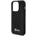 Carcasa Guess Sequin Script Metal compatibila cu iPhone 13 Pro Max, Negru 7 - lerato.ro