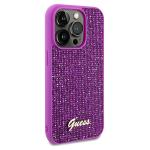 Carcasa Guess Disco Metal Script compatibila cu iPhone 14 Pro Max, Fucsia 5 - lerato.ro