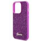 Carcasa Guess Disco Metal Script compatibila cu iPhone 14 Pro Max, Fucsia 7 - lerato.ro