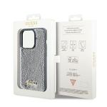 Carcasa Guess Sequin Script Metal compatibila cu iPhone 14 Pro Max, Silver 9 - lerato.ro