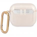 Carcasa Guess Glitter Collectio compatibila cu Apple AirPods 3, Gold 4 - lerato.ro