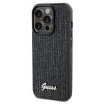 Carcasa Guess Disco Metal Script compatibila cu iPhone 13 Pro / 13, Negru 3 - lerato.ro