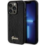 Carcasa Guess IML Faceted Mirror Disco Iridescent compatibila cu iPhone 13 Pro / 13, Negru 4 - lerato.ro