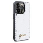 Carcasa Guess Sequin Script Metal compatibila cu iPhone 14 Pro, Silver 5 - lerato.ro