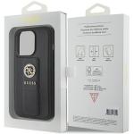 Carcasa Guess Grip Stand 4G Saffiano Strass Logo compatibila cu iPhone 15 Pro Max, Negru 9 - lerato.ro