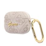 Carcasa Guess 4G Script Metal Collection compatibila cu Apple AirPods Pro, Roz 4 - lerato.ro