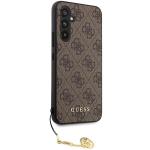 Carcasa Guess 4G Charms compatibila cu Samsung Galaxy S23 FE, Maro 5 - lerato.ro