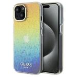 Carcasa Guess IML Faceted Mirror Disco Iridescent compatibila cu iPhone 13 / 14 / 15, Multicolor 4 - lerato.ro