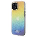 Carcasa Guess IML Faceted Mirror Disco Iridescent compatibila cu iPhone 13 / 14 / 15, Multicolor 3 - lerato.ro