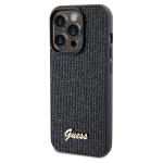 Carcasa Guess Disco Metal Script compatibila cu iPhone 14 Pro, Negru 3 - lerato.ro