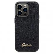 Carcasa Guess Disco Metal Script compatibila cu iPhone 14 Pro, Negru