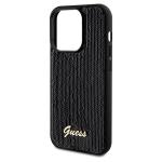 Carcasa Guess Sequin Script Metal compatibila cu iPhone 14 Pro, Negru 7 - lerato.ro