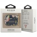 Carcasa Guess N.3 Flower Collection compatibila cu Apple AirPods Pro, Albastru 3 - lerato.ro