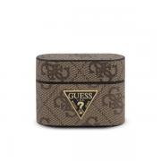 Carcasa Guess 4G Collection compatibila cu Apple AirPods Pro, Maro