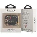 Carcasa Guess N.4 Flower Collection compatibila cu Apple AirPods Pro, Negru 3 - lerato.ro
