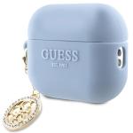 Carcasa Guess 3D Rubber 4G Diamond Charm compatibila cu Apple AirPods Pro 2, Albastru 4 - lerato.ro