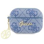 Carcasa Guess 4G Charm Collection compatibila cu Apple AirPods Pro 2, Albastru 2 - lerato.ro