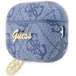Carcasa Guess 4G Charm Collection compatibila cu Apple AirPods Pro 2, Albastru 4 - lerato.ro