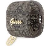 Carcasa Guess 4G Charm Collection compatibila cu Apple AirPods Pro 2, Maro 4 - lerato.ro