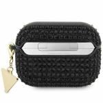 Carcasa Guess Rhinestone Triangle Charm compatibila cu Apple AirPods Pro 2, Negru 3 - lerato.ro