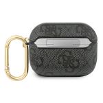 Carcasa Guess 4G Script Metal Collection compatibila cu Apple AirPods Pro, Gri 3 - lerato.ro