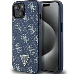 Carcasa Guess 4G Triangle Metal Logo compatibila cu iPhone 15 Plus / 14 Plus, Albastru 4 - lerato.ro