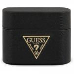 Carcasa Guess Saffiano Collection compatibila cu Apple AirPods Pro, Negru 2 - lerato.ro