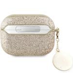 Carcasa Guess Fixed Glitter Heart Diamond Charm compatibila cu Apple AirPods Pro 2, Gold 3 - lerato.ro