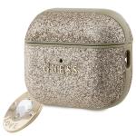 Carcasa Guess Fixed Glitter Heart Diamond Charm compatibila cu Apple AirPods Pro 2, Gold 4 - lerato.ro