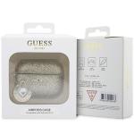 Carcasa Guess Fixed Glitter Heart Diamond Charm compatibila cu Apple AirPods Pro 2, Gold 5 - lerato.ro