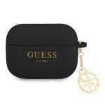 Carcasa Guess Silicone Charm 4G Collection compatibila cu Apple AirPods Pro, Negru 2 - lerato.ro