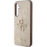 Carcasa Guess Glitter Script Big 4G compatibila cu Samsung Galaxy S23 FE, Gold 7 - lerato.ro