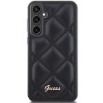 Carcasa Guess Quilted Metal Logo compatibila cu Samsung Galaxy S23 FE, Negru 2 - lerato.ro