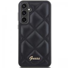 Carcasa Guess Quilted Metal Logo compatibila cu Samsung Galaxy S23 FE, Negru