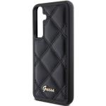 Carcasa Guess Quilted Metal Logo compatibila cu Samsung Galaxy S23 FE, Negru 7 - lerato.ro
