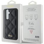 Carcasa Guess Quilted Metal Logo compatibila cu Samsung Galaxy S23 FE, Negru 9 - lerato.ro